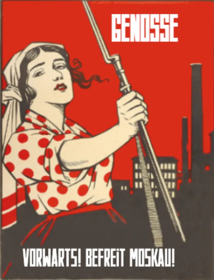 Deutsche Adaption für Russia 1917: Genosse, vorwärts! Befreit Moskau!