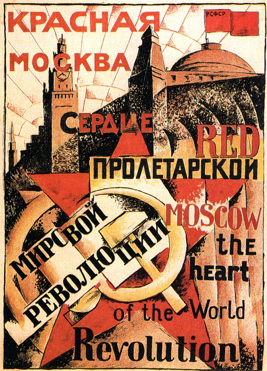 Affiche Moscou la rouge, le cœur de la révolution