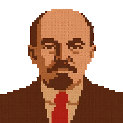 Premier portrait de Lénine en pixel art créé avec ChatGPT
